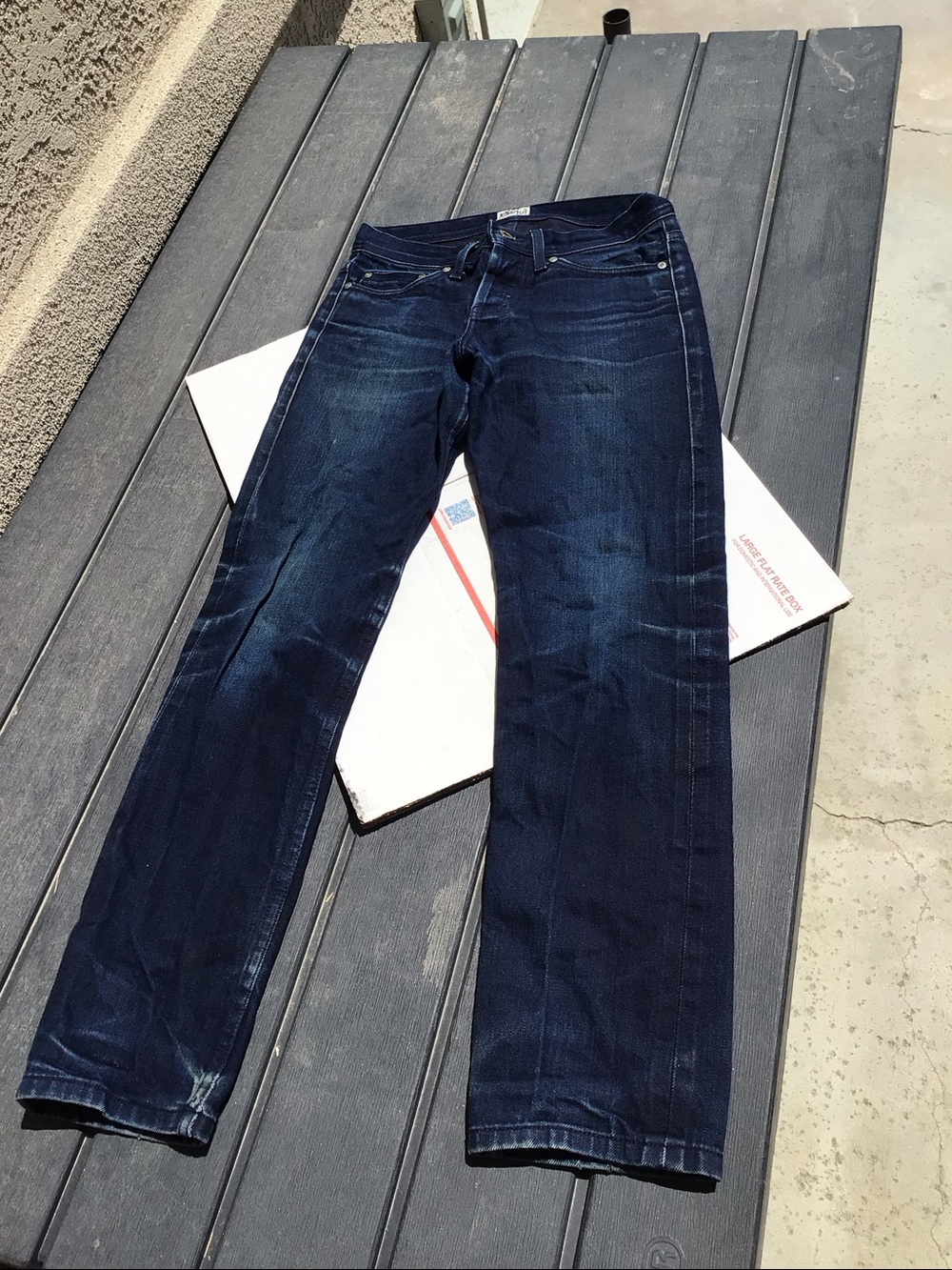 Naked & Famous Midnight Selvedge Men’s Black on Black Jeans